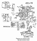 Cyl Mufflers Piston Sump Diagram and Parts List for 094908-0164-99  Briggs and Stratton Engine